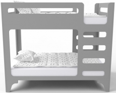 Ліжко двоярусне IndigoWood Cubed gray 160x80см
